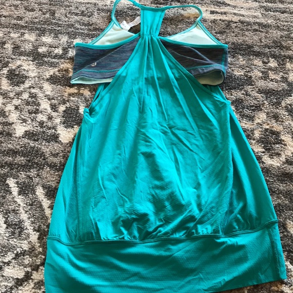 Lululemon No Limits Tank Blue Tropics 8 - Picture 3 of 4